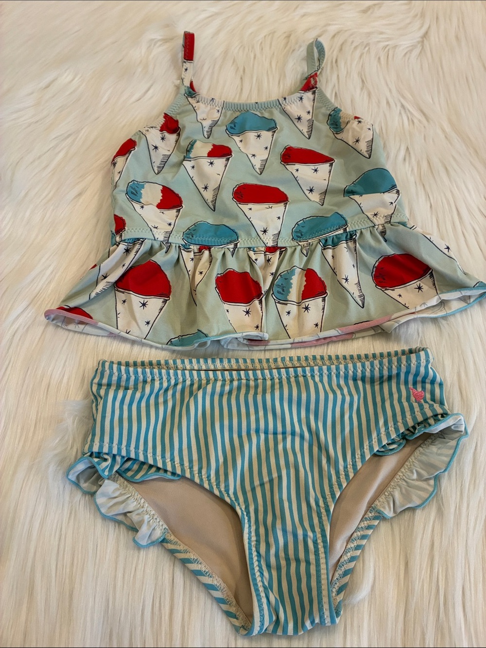 Pink Chicken Girls Joy Tankini—Snowcones